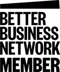 A badge from The Better Business Network showing that Lumin and Lucian Chevallier are part of the purpose-driven organisation.