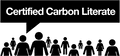 A badge from The Carbon Literacy Project showing that Lucian Chevallier is certified as being carbon literate.