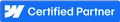 A badge fromWebflow showing that Lumin and Lucian Chevallier are a certified Webflow partner.
